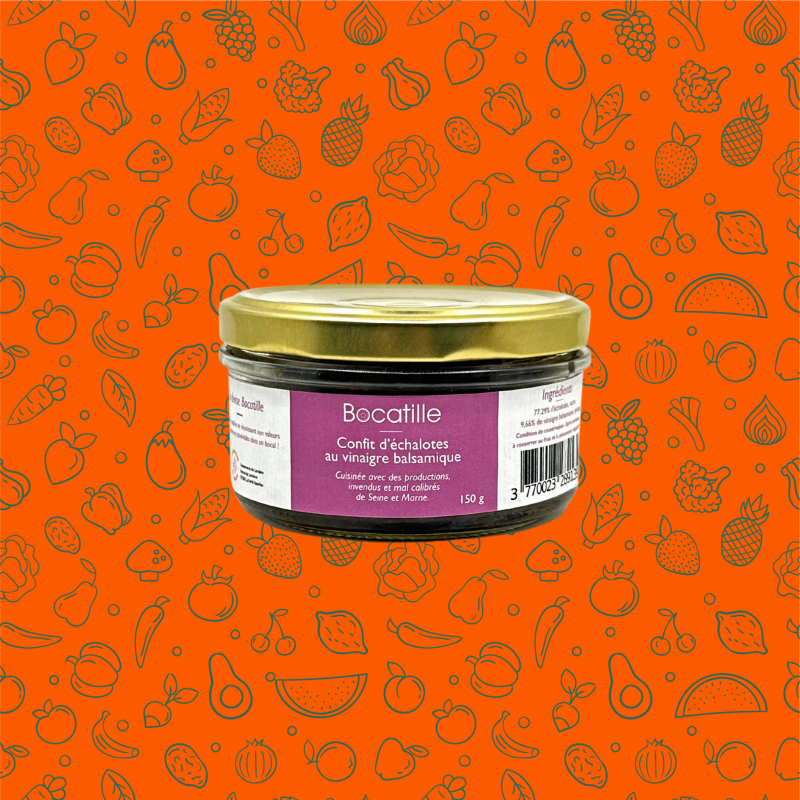 Confit d'échalotes au vinaigre balsamique