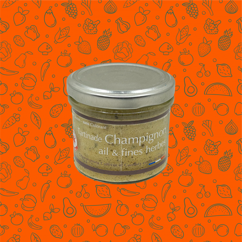 Tartinade aux Champignons, ail et fines herbes